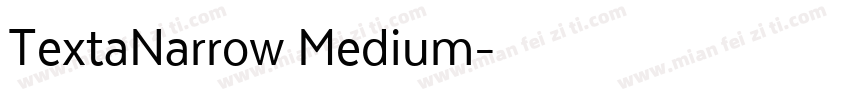 TextaNarrow Medium字体转换